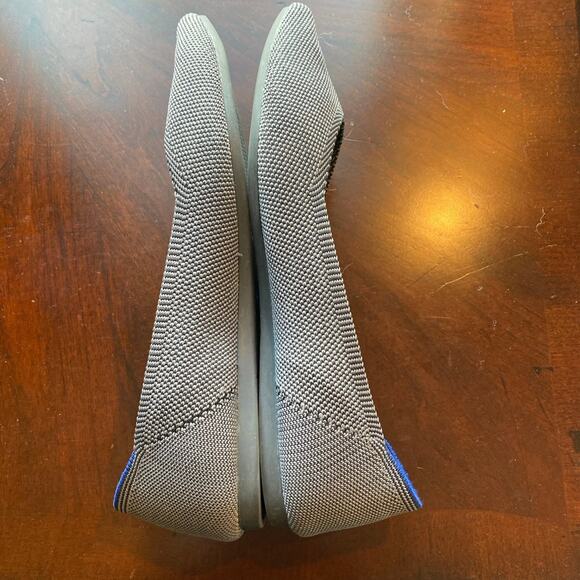 Size W 8 Rothy’s Birdseye womens shoes gray grey - Picture 5 of 7